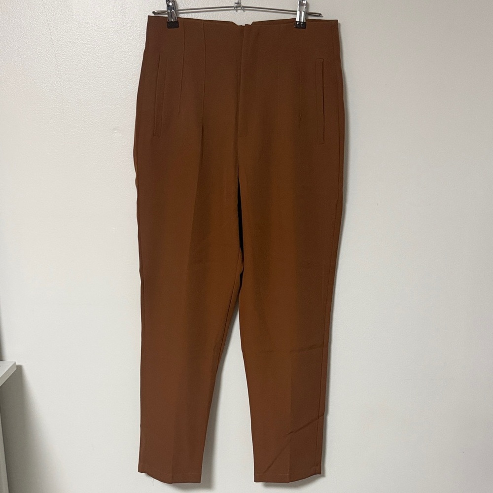 Elegant Tan Women's Trousers